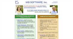 Desktop Screenshot of mibsoftware.com